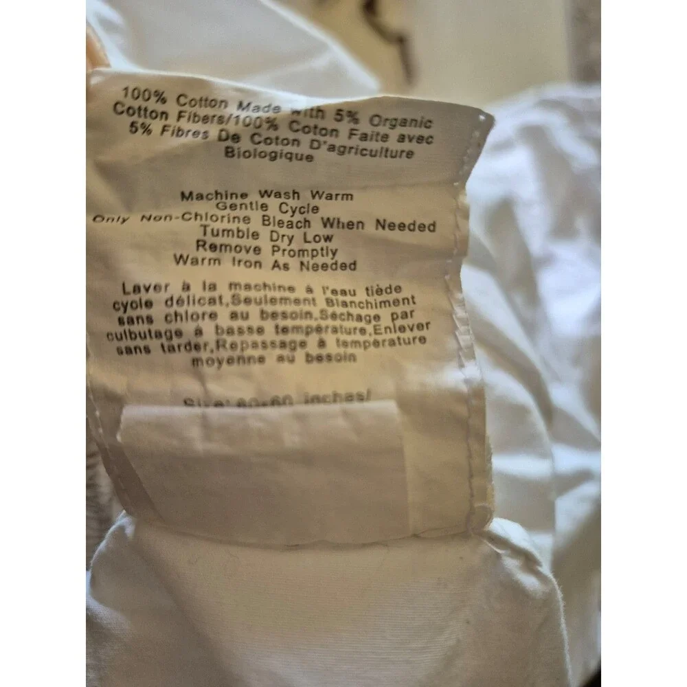 Pottery Barn Monique Lhuillier Embroidered Cotton Percale Sheets Sz Queen